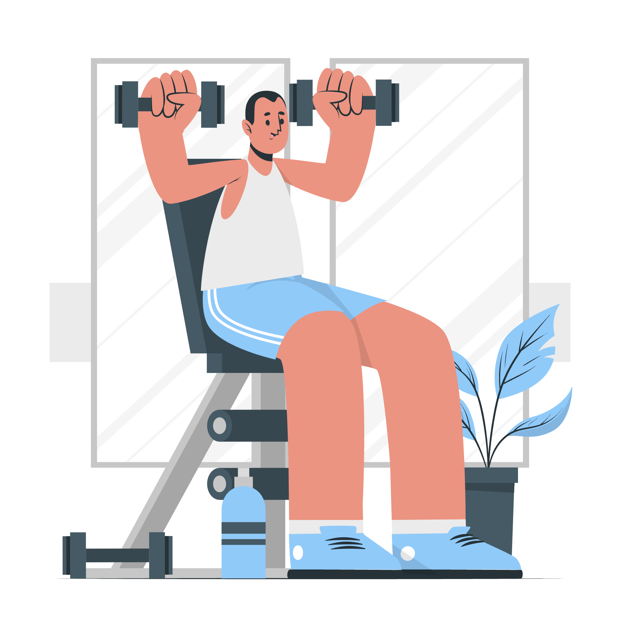 Dumbbell exercise cuate